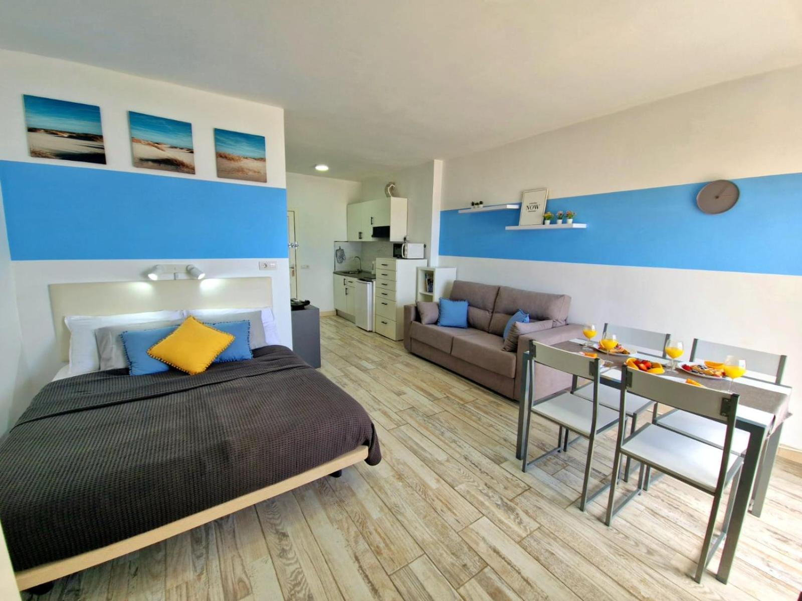 Lovely Blue Studio With Ocean View And Pool, Paraiso 918 Адехе Экстерьер фото